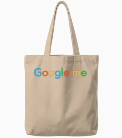 Google Me Tote Bags - Natural