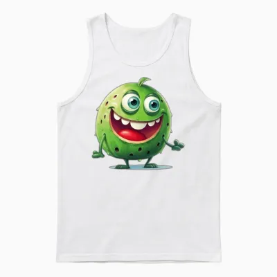 Funny Watermelon Unisex Tank Top - White