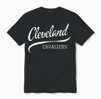Cavaliers Retro Unisex T-Shirt - Black