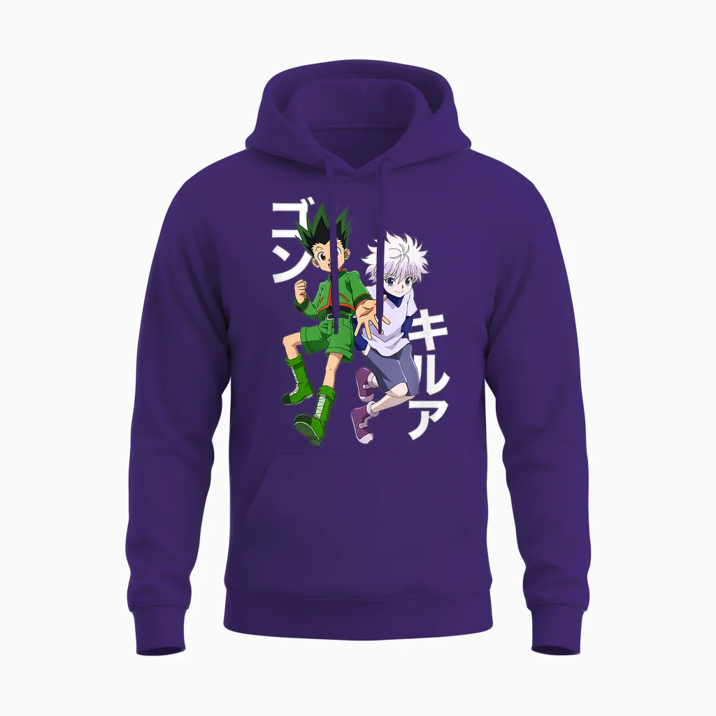 Hunter X Hunter Gon and Killua Unisex Hoodie in Purple