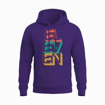 Retro Eleven Unisex Hoodie - Purple