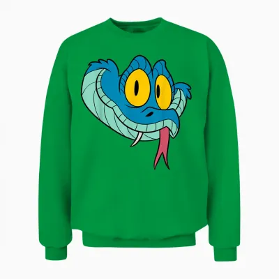 Disney Zootopia 2 Gary De'snake Big Face Halloween Costume Unisex Sweatshirt - Irish Green