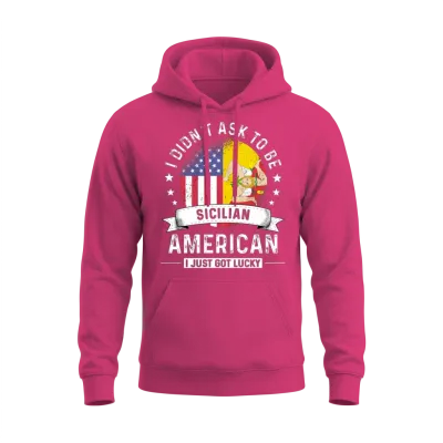 Sicilian American Patriot Funny Humor Unisex Hoodie - Heliconia