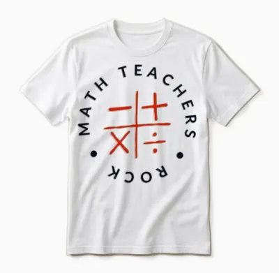 Math Teachers Rock Unisex T-Shirt - White