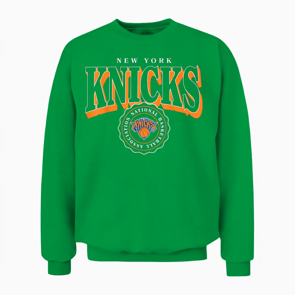 Nba - New York Knicks Blason Unisex Sweatshirt in Irish Green