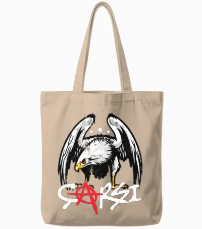 Besiktas 1903 Carsi Eagle Tote Bags - Natural