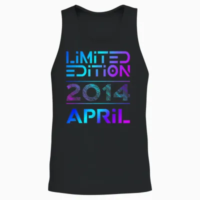 Limited Edition April 2014 Junge Mädchen 12. Geburtstag Unisex Tank Top - Black