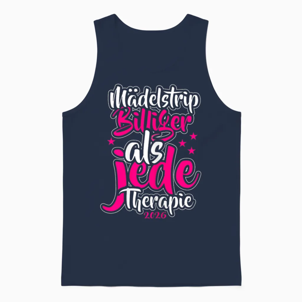Girls' Trip Women's Trip 2026 Girls' Strip Unisex Tank Top in Navy