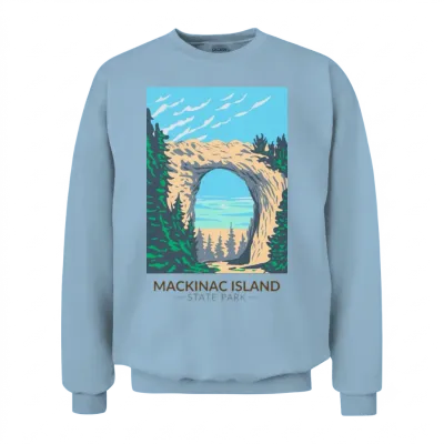 Mackinac Island Unisex Sweatshirt - Light Blue