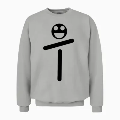 Funny Figure Unisex Sweatshirt - Ash