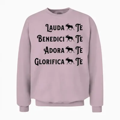 Lauda(moose)te Unisex Sweatshirt - Light Pink