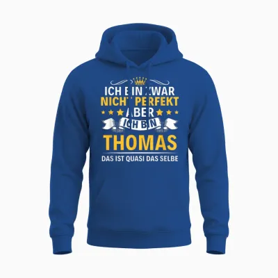 Name Ich Bin Thomas Unisex Hoodie - Royal