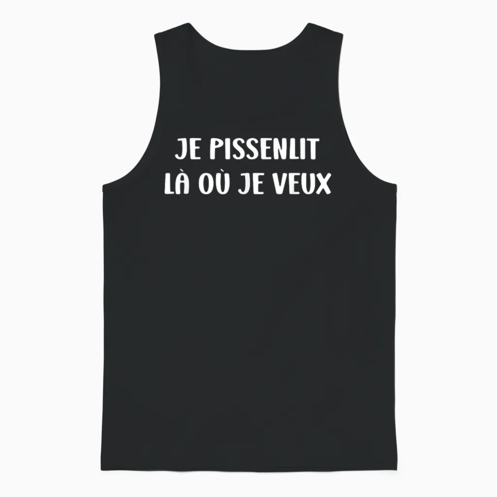 Drôle Pissenlits Fleurs Humour Pissenlit Unisex Tank Top in Black