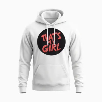 Cool Outfit That's My Girl Speech T-Shirt, Black, S Unisex Hoodie - White