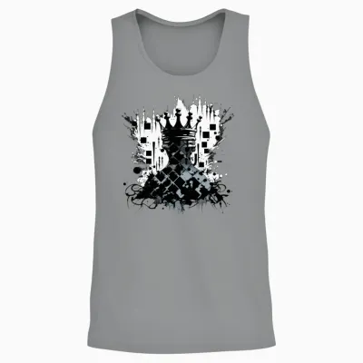 King Chess Unisex Tank Top - Sport Grey
