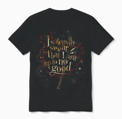 Harry Potter Harry Potter I Solemnly Swear Unisex T-Shirt - Black