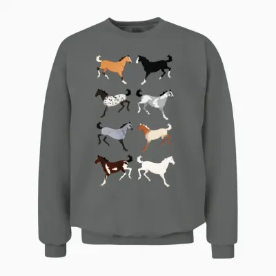 Horse Breeds Unisex Sweatshirt - Graphite Heather