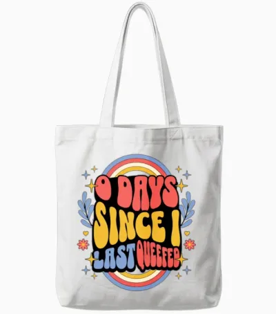 Zero Days Since I Queefed Women's Embarrassing Tote Bags - White