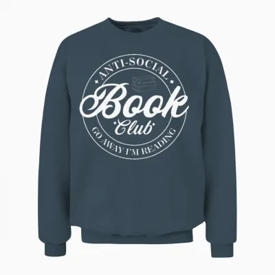 Anti Social Book Club Go Away I'm Reading Unisex Sweatshirt - Dark Heather