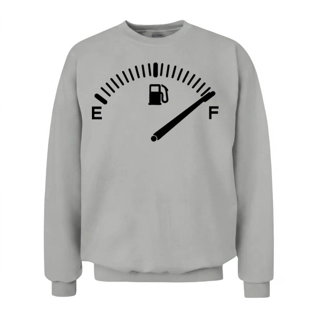 Fuel Gauge Fueled Car β Cars & Muscle Unisex Sweatshirt - Ash