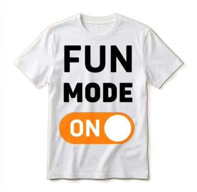 Fun Mode On Unisex T-Shirt - White