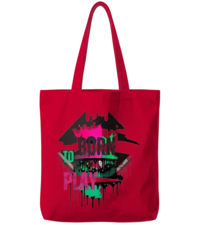 Street Culture Grunge Style Tote Bags - Red