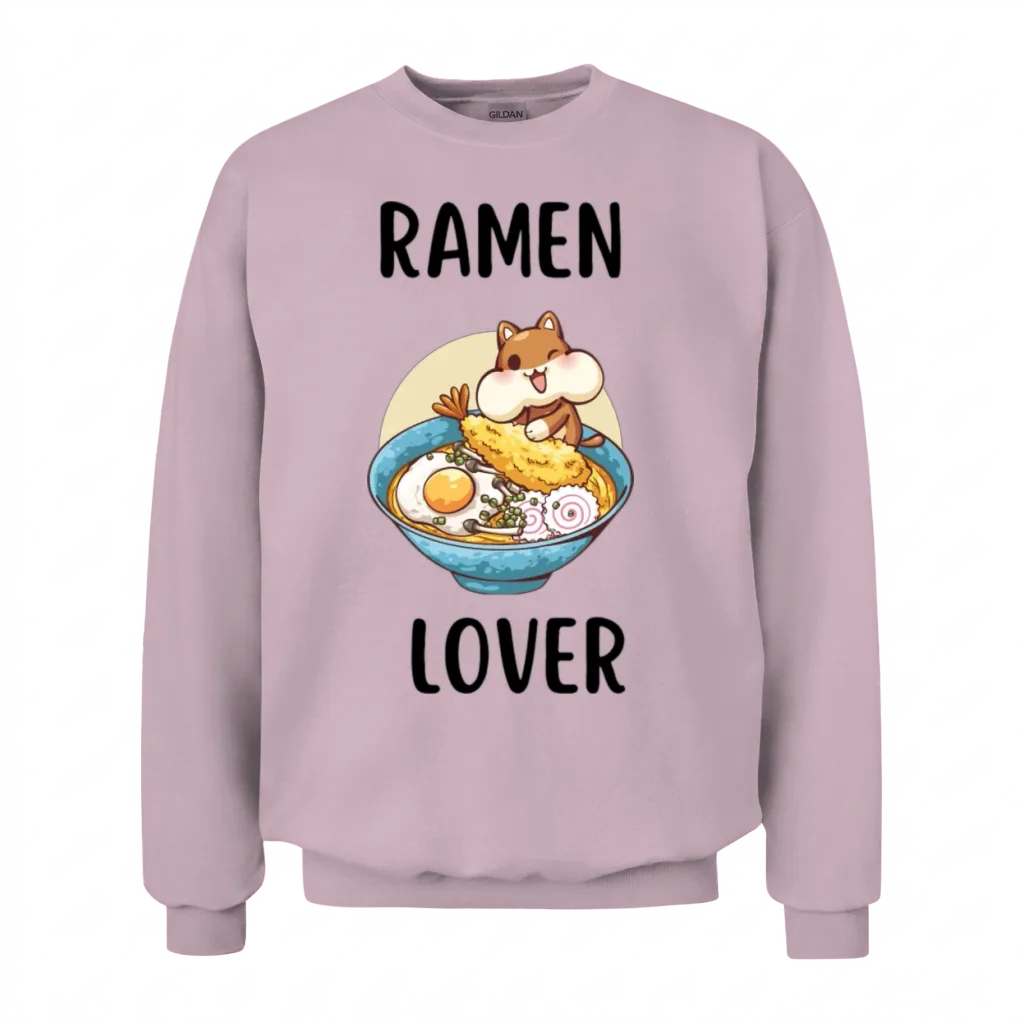 Ramen Lover Unisex Sweatshirt - Light Pink