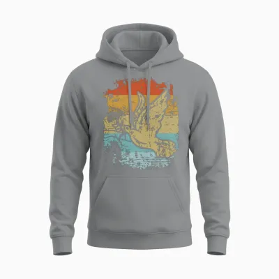 Pigeon Retro Pigeon Unisex Hoodie - Sport Grey