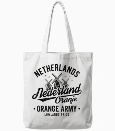 Netherlands Tshirt Dutch Holland Netherland Nederland Tote Bags - White