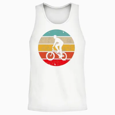Bmx Retro Unisex Tank Top - White