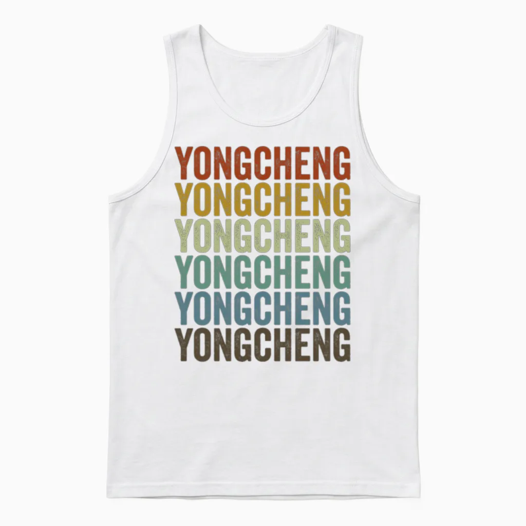 Yongcheng China Retro Vintage Unisex Tank Top - White