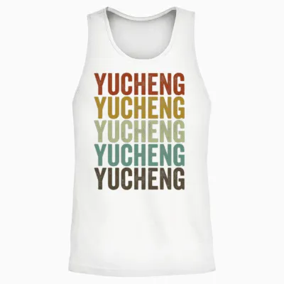 Yucheng China Retro Vintage Unisex Tank Top - White