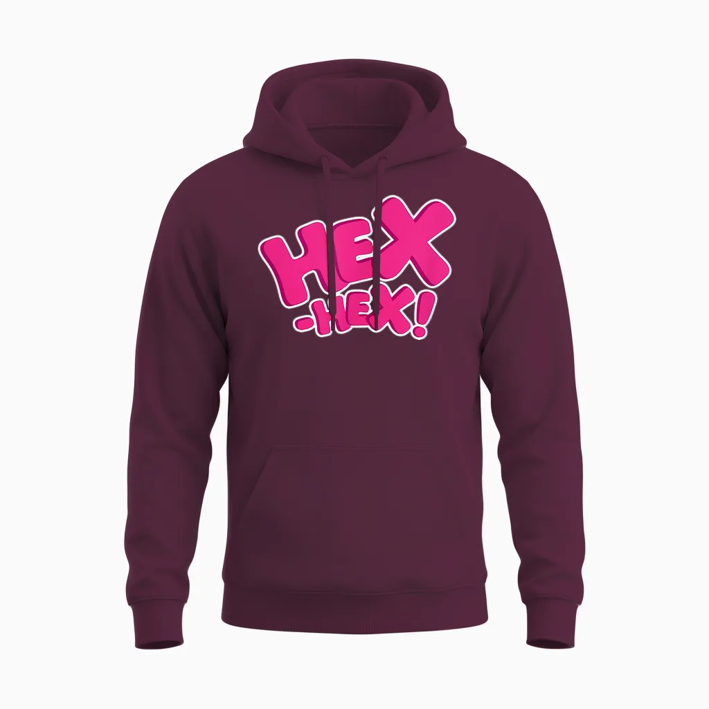 Bibi Blocksberg Hex-Hex! Halloween Carnival Costume T-Shirt, Green Unisex Hoodie in Maroon