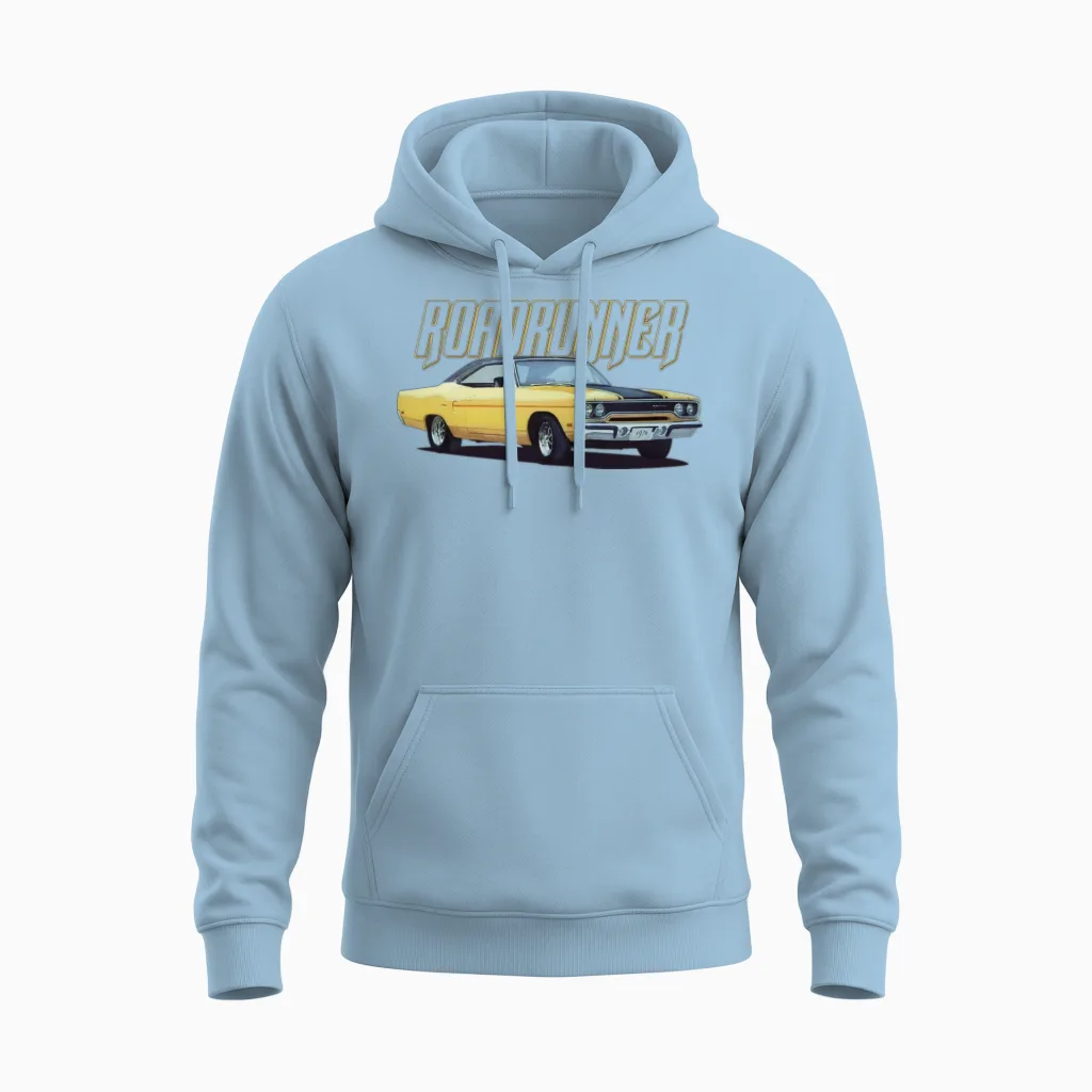 Roadrunner Unisex Hoodie in Light Blue