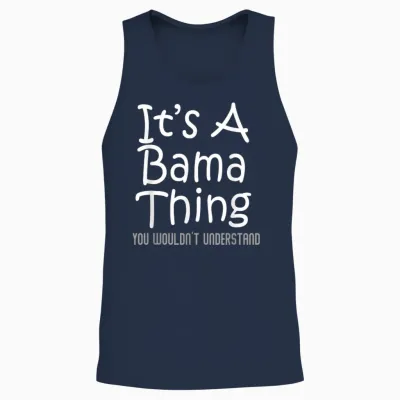 It's a Bama Thing You Wouldn't Understand Alabama T-Shirt Small Unisex Tank Top - Navy