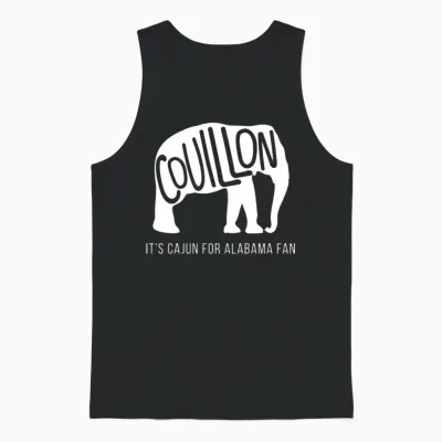 Couillon It S Cajun for Alabama Fan Unisex Tank Top - Black