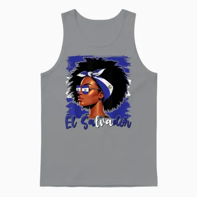 Fille Salvadorienne Drapeau Du Salvador Fière Salvadorena Femmes Unisex Tank Top - Sport Grey