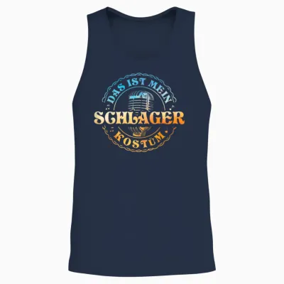 Das Ist Mein Schlager Costume T-Shirt, Black, S Unisex Tank Top - Navy