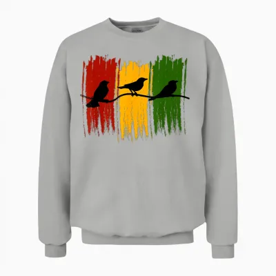 Good Rastafari Vibes Only Rasta Jamaica Reggae Unisex Sweatshirt - Ash