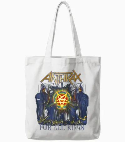 Anthrax for All Kings Tote Bags - White