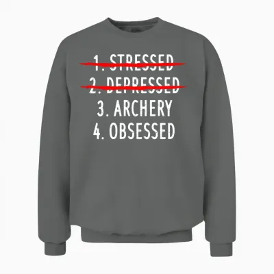 Archery Funny Unisex Sweatshirt - Graphite Heather