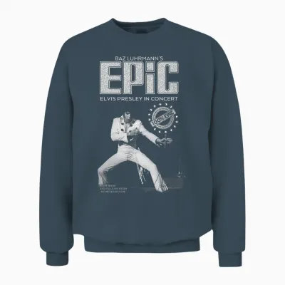 Elvis Presley Epic Jumpsuit Unisex Sweatshirt - Dark Heather