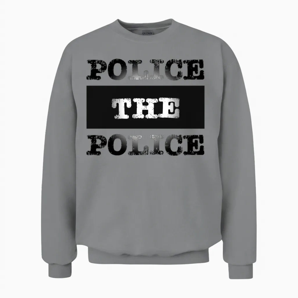 Police the Police & Law Gift Unisex Sweatshirt in Sport Grey