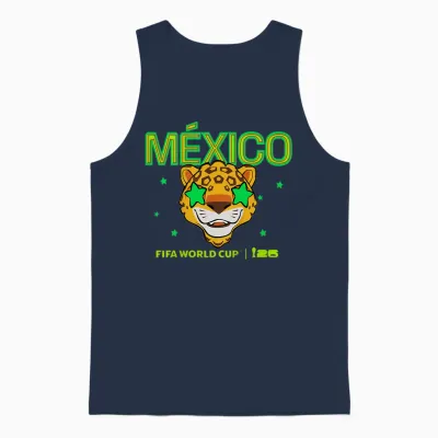 Kinder Fifa World Cup26 Mexiko Maskottchen Sterne Unisex Tank Top - Navy