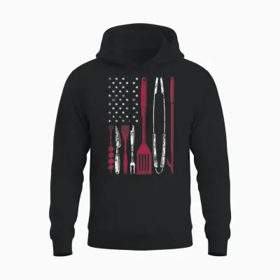 Bbq Smoker Barbecue Chef Smoking Tools Grilling Pit Master Unisex Hoodie - Black
