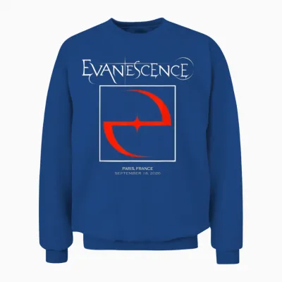 Evanescence 2026 World Tour Paris Unisex Sweatshirt - Royal