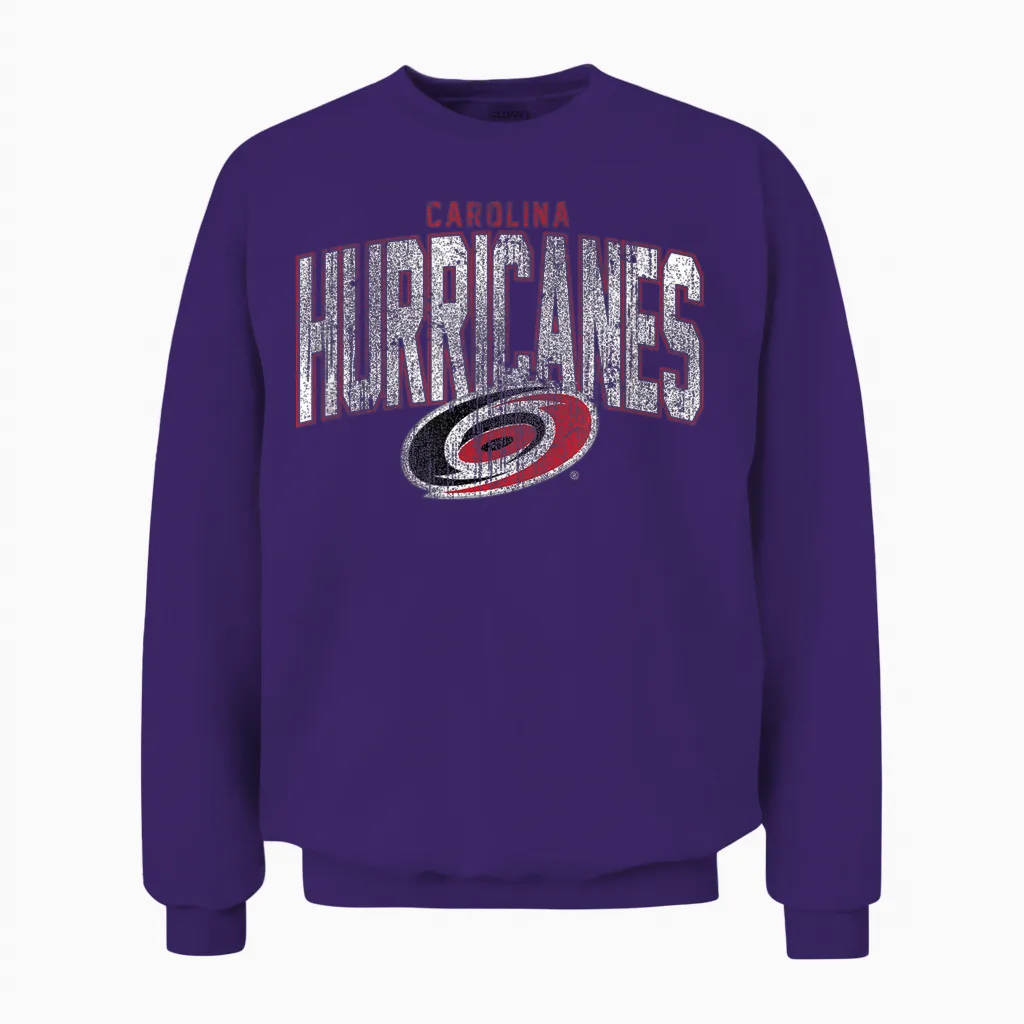Carolina Hurricanes Nhl-Hockey Mit Vintage-Logo Unisex Sweatshirt in Purple