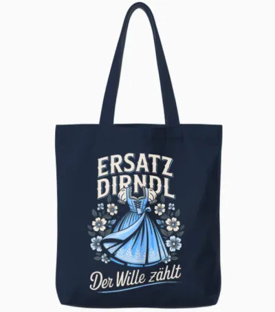Trachtenshirt Damen & Ersatz Dirndl Ersatzdirndl Trachten Tote Bags - Navy