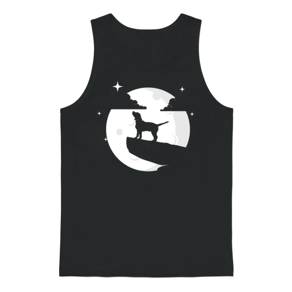 Dogfather Dog Daddy Dog Mom Dog Lover Beagle Dog Unisex Tank Top - Black
