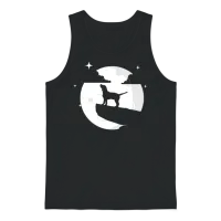 Dogfather Dog Daddy Dog Mom Dog Lover Beagle Dog Unisex Tank Top - Black – 1